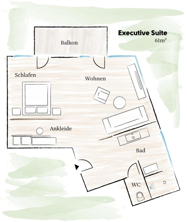 The floor plan of zelloon boutique hotel