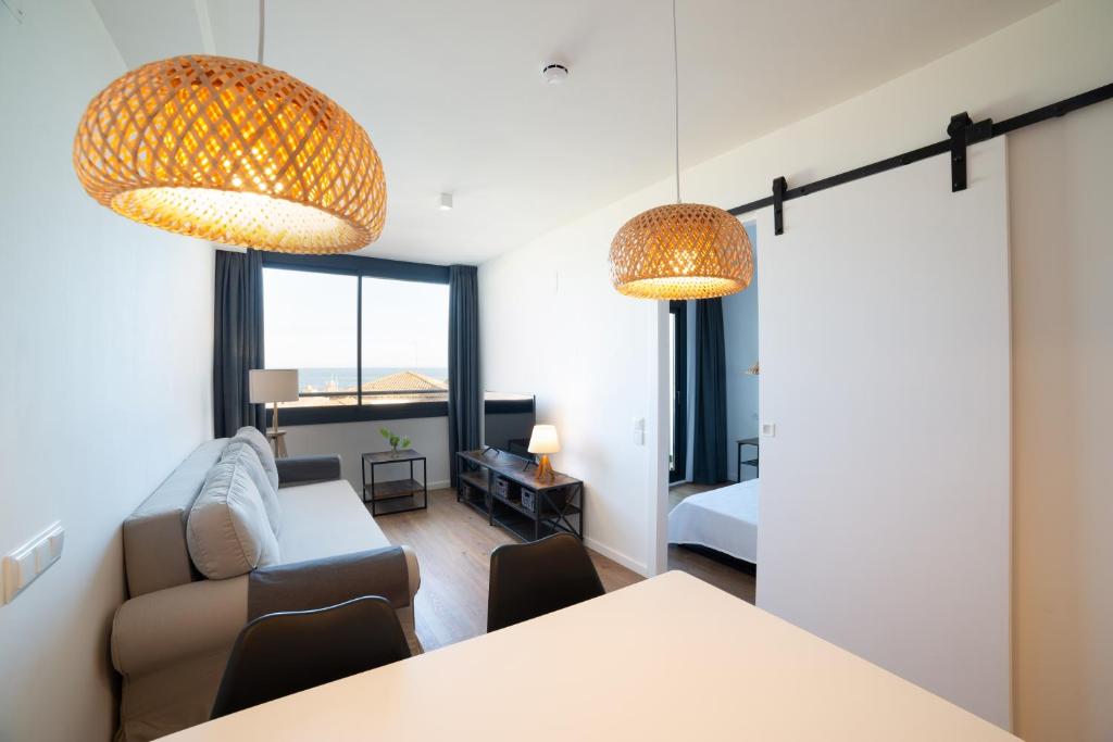 Postel nebo postele na pokoji v ubytování Apartaments Voralmar