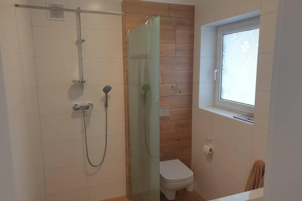 Kúpeľňa v ubytovaní Apartament przy samym jeziorze