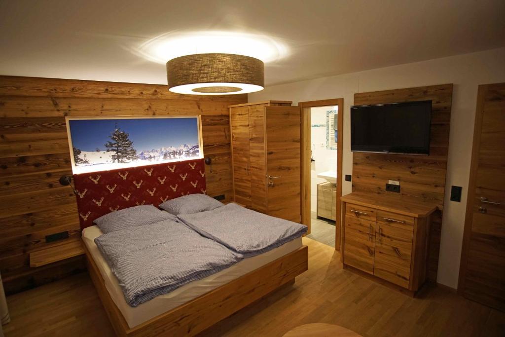 Postel nebo postele na pokoji v ubytování Haus Zauner