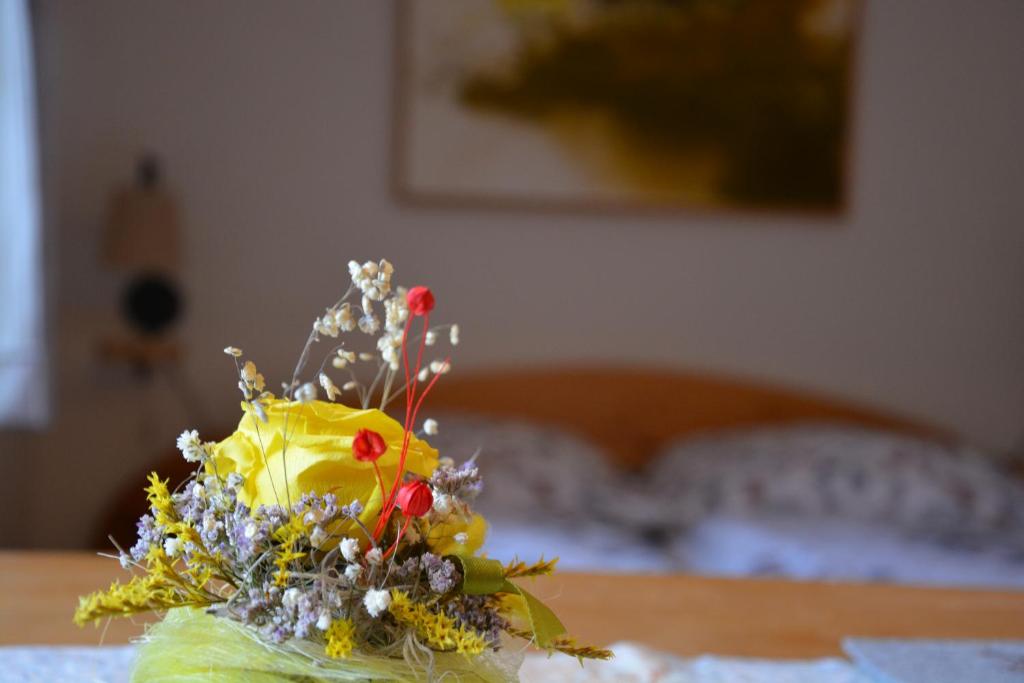 Postel nebo postele na pokoji v ubytování Haus Franziska