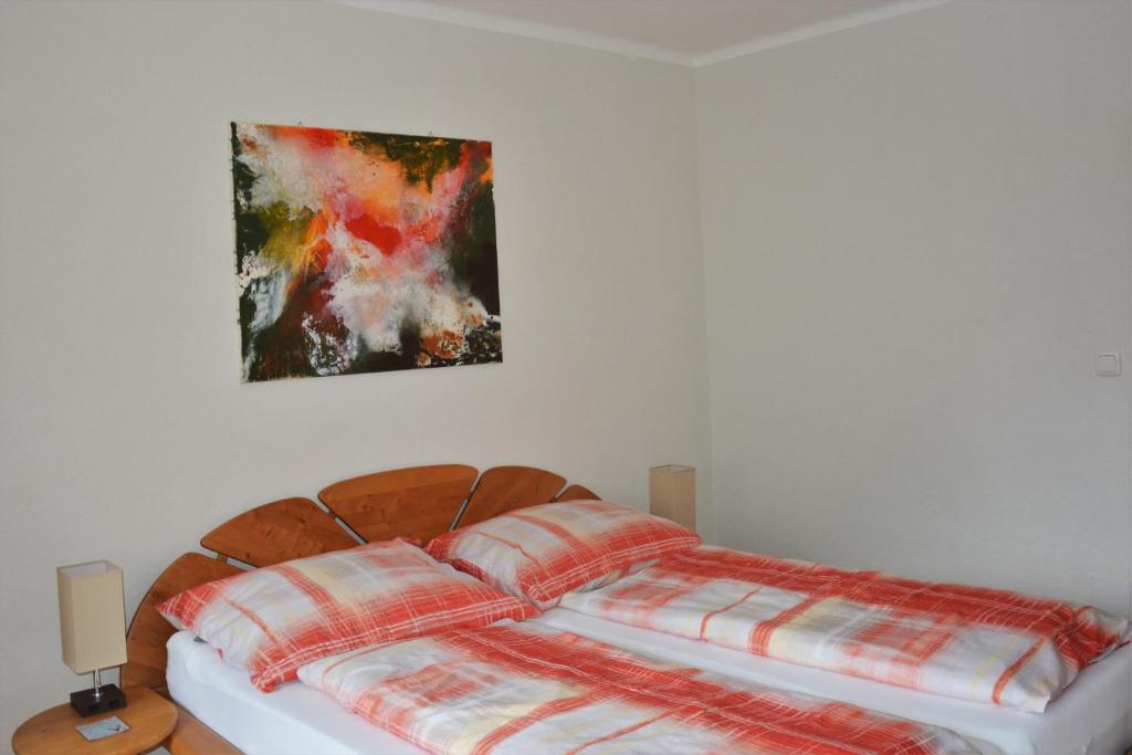 Postel nebo postele na pokoji v ubytování Haus Franziska