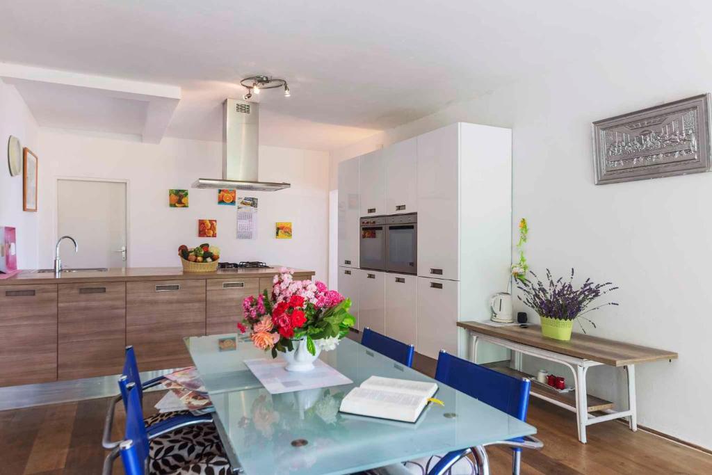 Kuchnia lub aneks kuchenny w obiekcie Apartment in Liganj 35553