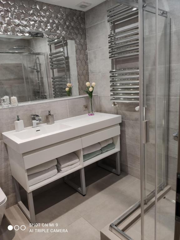 Koupelna v ubytování BpStyle Prestige Exclusive Luxe Stay Parking Breakfast