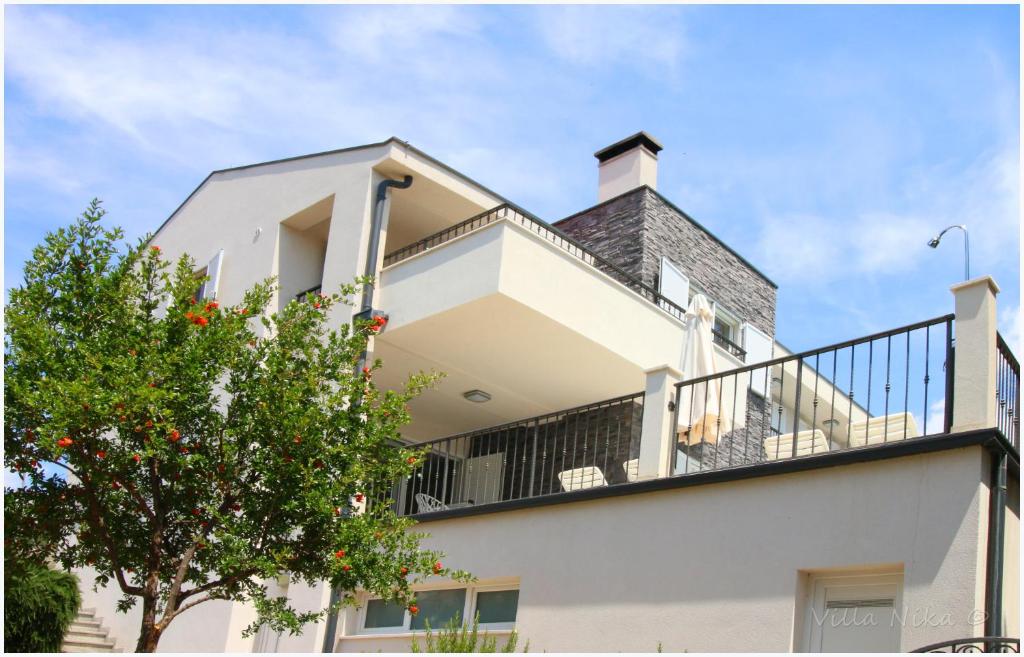 Balkón nebo terasa v ubytování Apartments Nika