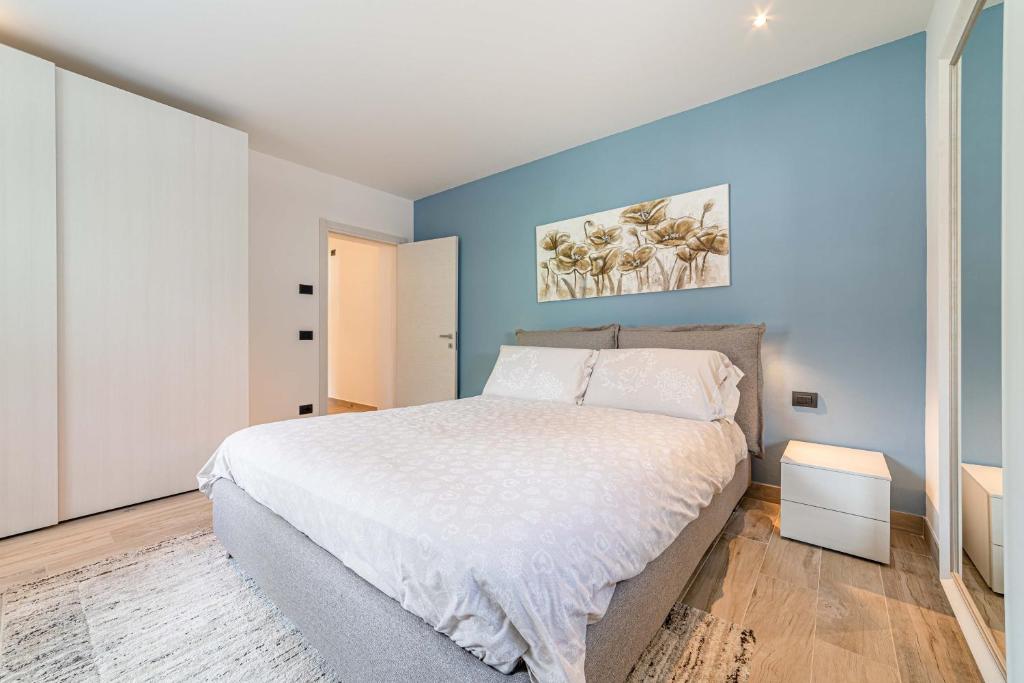 Postel nebo postele na pokoji v ubytování Blizzard apartments
