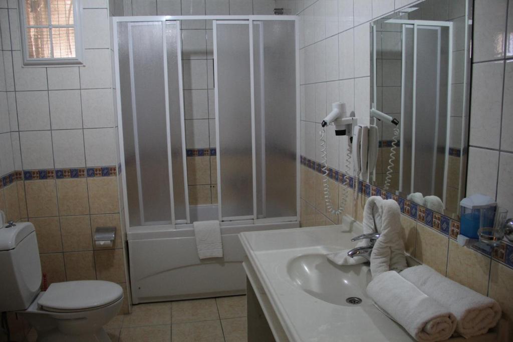 Koupelna v ubytování Side Yeşilöz Hotel