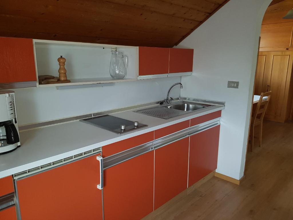 Kuchyň nebo kuchyňský kout v ubytování Apartments Garni Steffi