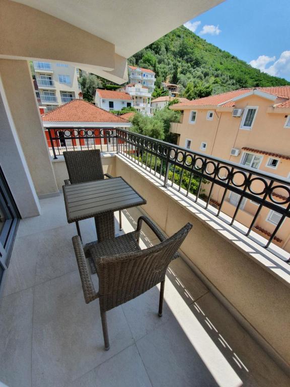 Balkón nebo terasa v ubytování Apartments Boreta