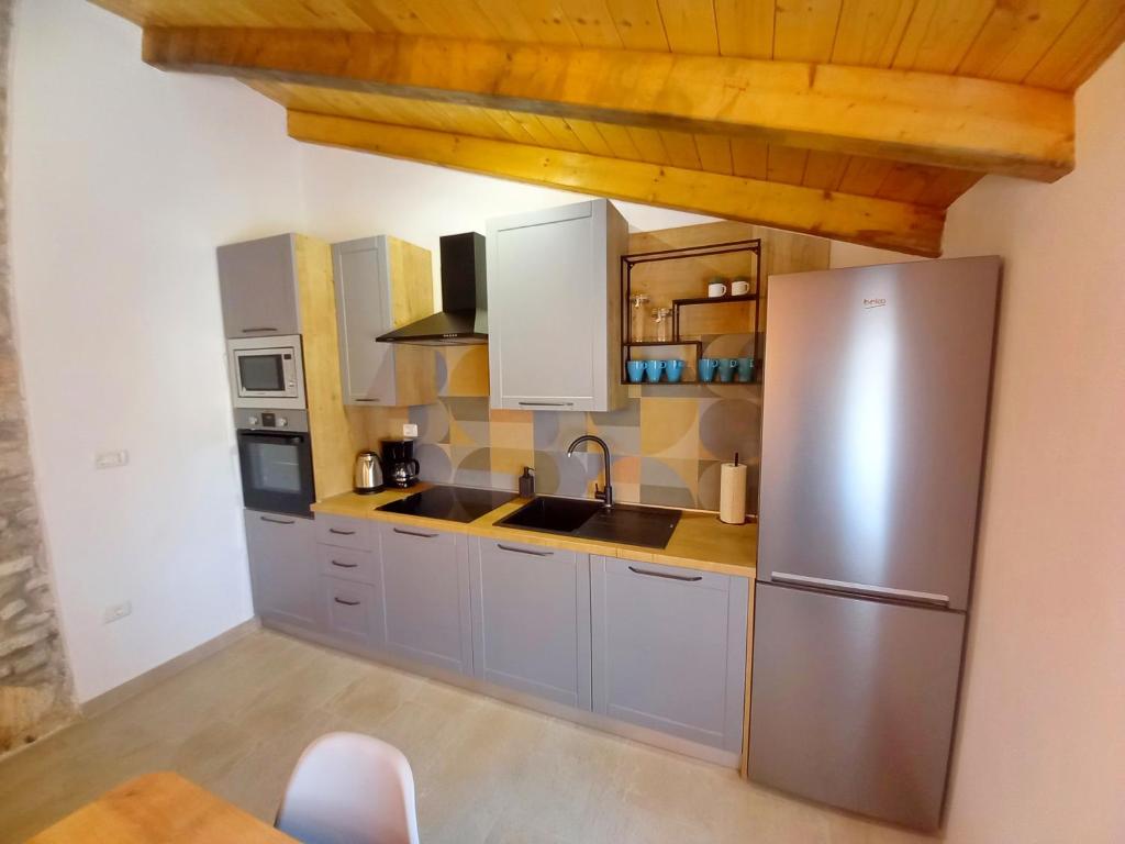 Kuchyň nebo kuchyňský kout v ubytování Casa Pasqua