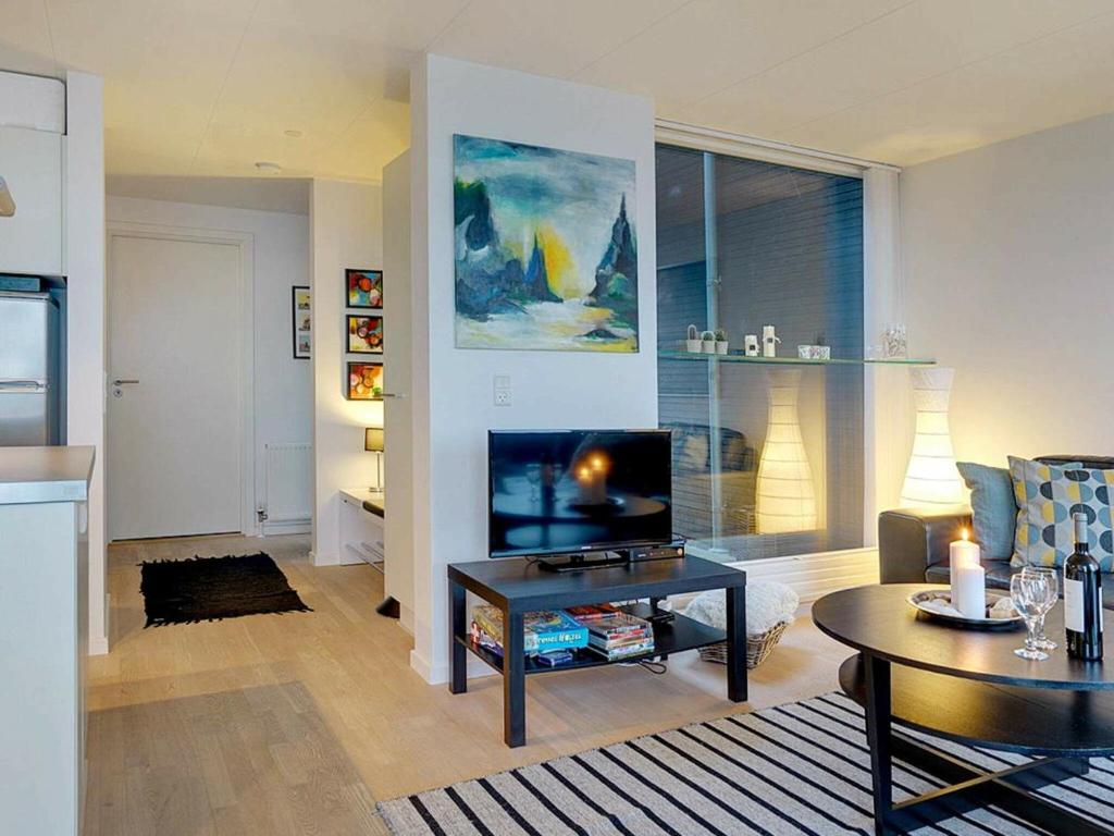 TV a/nebo společenská místnost v ubytování Holiday home Hadsund LXV