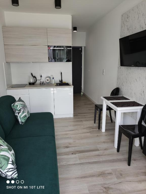 Kuchyňa alebo kuchynka v ubytovaní Apartament Tęcza