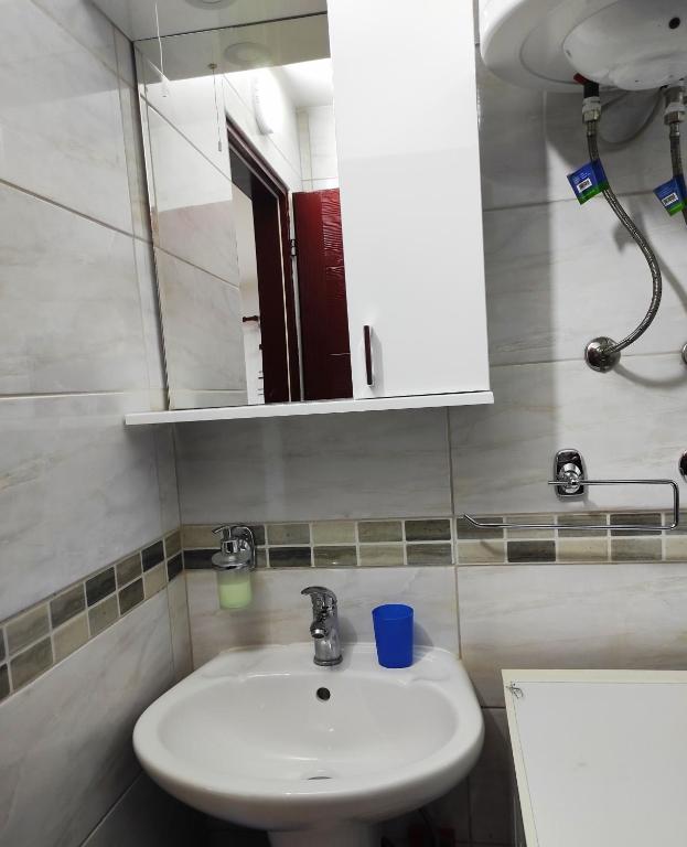 Koupelna v ubytování Vila Dinka