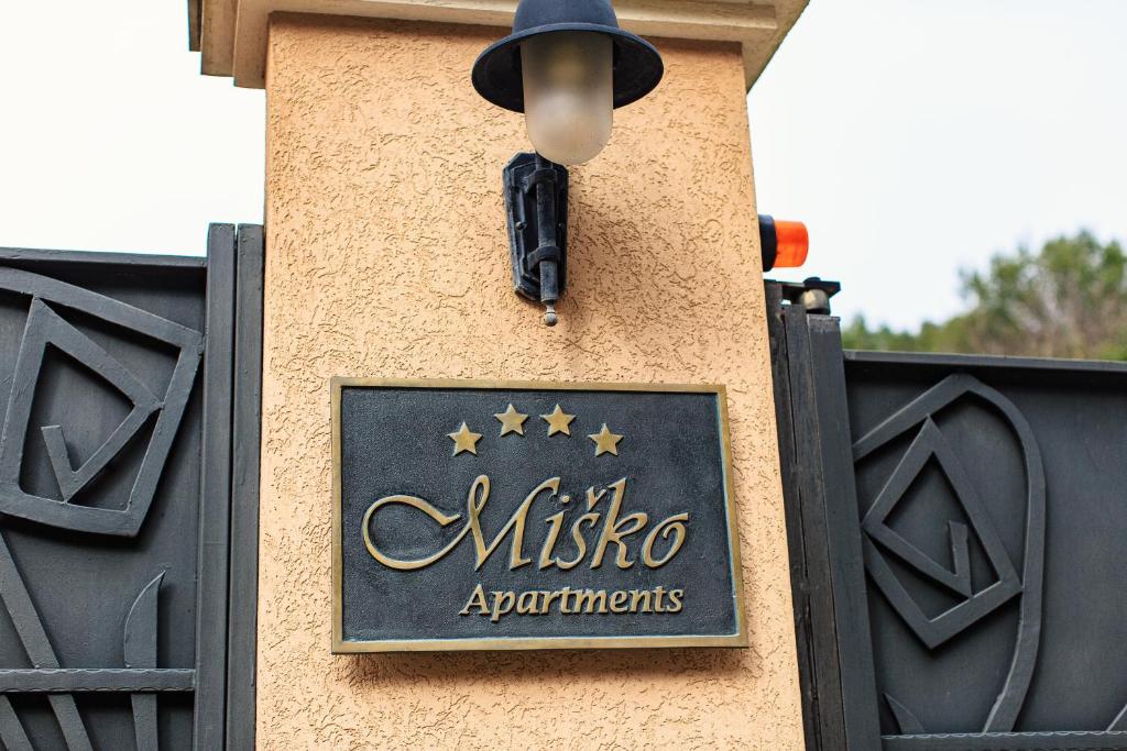 Certifikát, hodnocení, plakát nebo jiný dokument vystavený v ubytování Apartments Misko