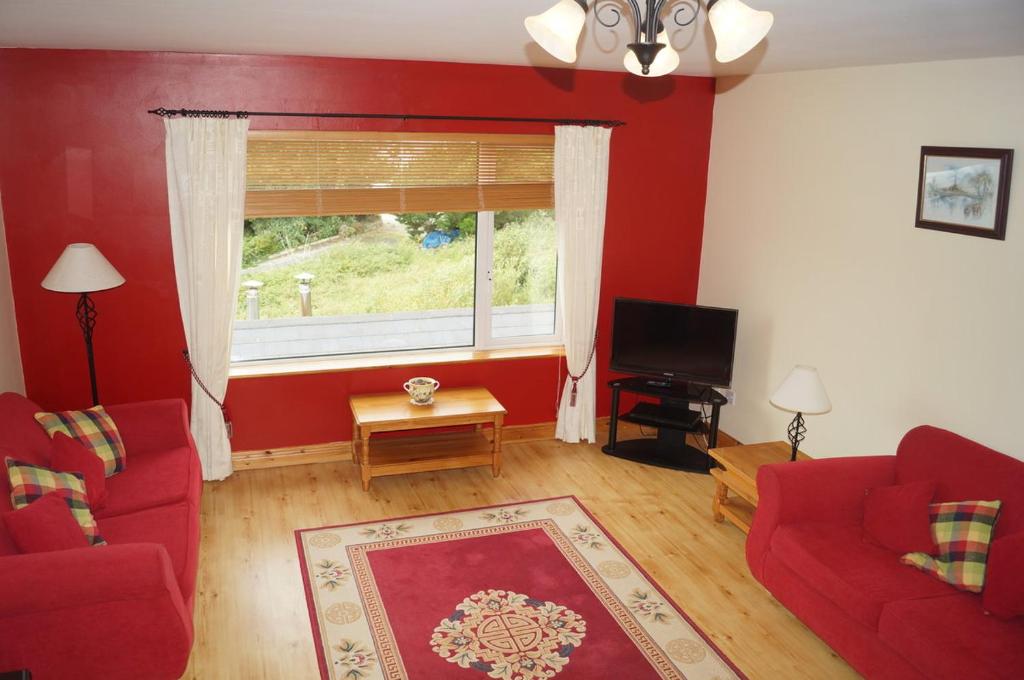 Posezení v ubytování Apartment No. 3 Bunbeg