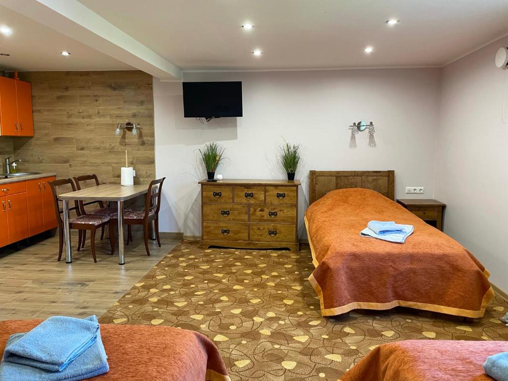 Postel nebo postele na pokoji v ubytování Toila Pikk Apartment
