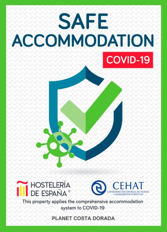 Certifikát, hodnocení, plakát nebo jiný dokument vystavený v ubytování Magnifica Planet Costa Dorada