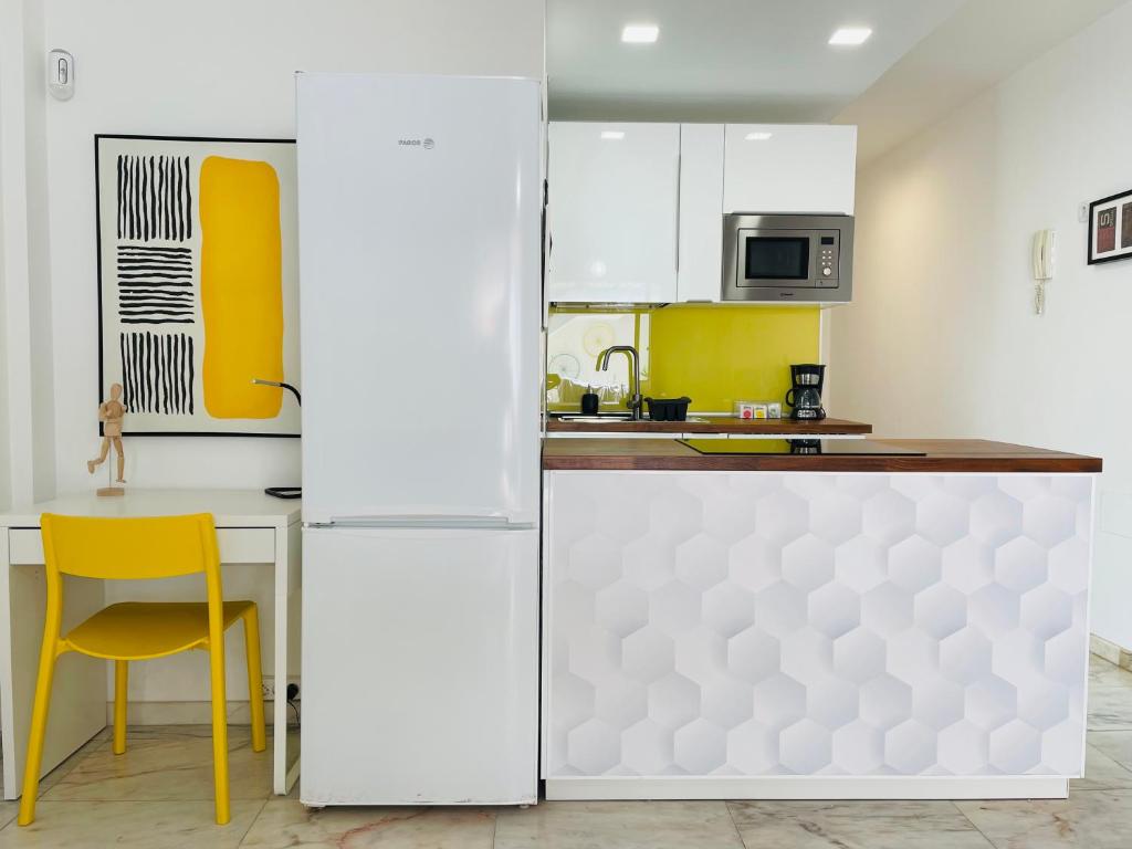 Kuchyňa alebo kuchynka v ubytovaní Apartamento Morrocoy