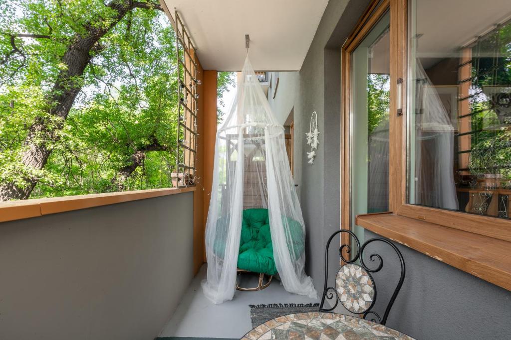 Balkón nebo terasa v ubytování Sun House Apartment + free parking