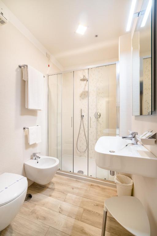 Koupelna v ubytování Hotel Il Gabbiano