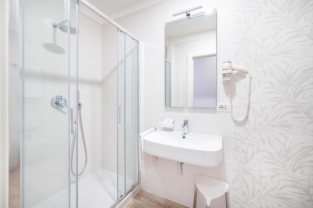 Koupelna v ubytování Hotel Il Gabbiano