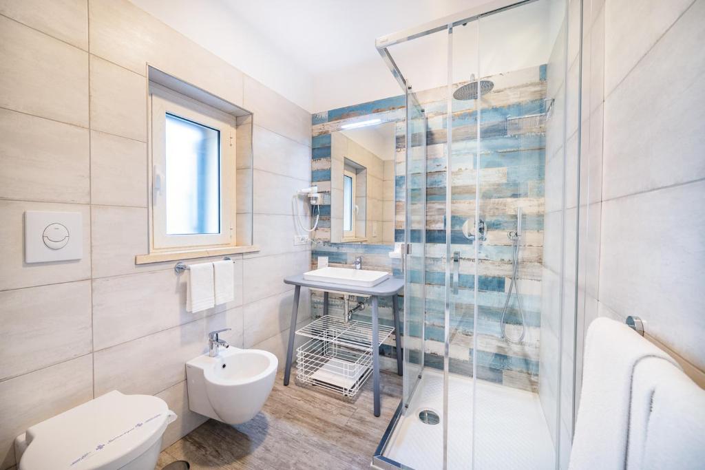 Koupelna v ubytování Hotel Il Gabbiano