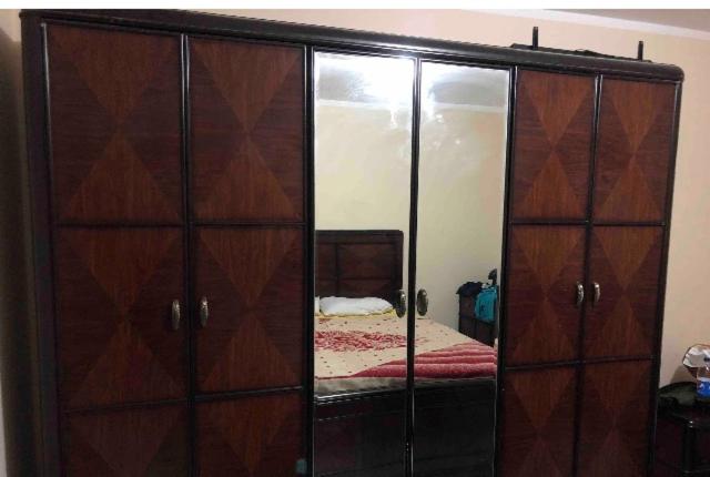 Postel nebo postele na pokoji v ubytování Private Room in Apartment at Rehab City غرفة خاصة في شقة بمدينة الرحاب