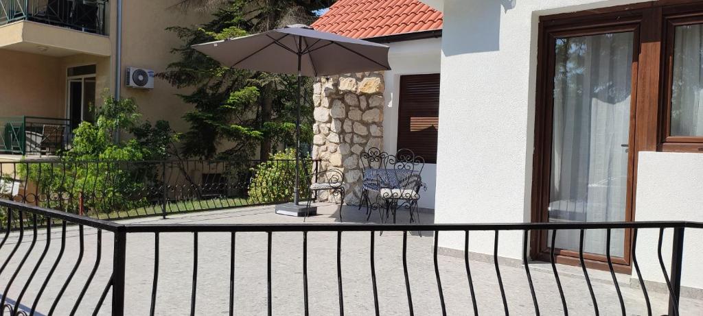 Balkón nebo terasa v ubytování Vila Bianca Srebrno jezero