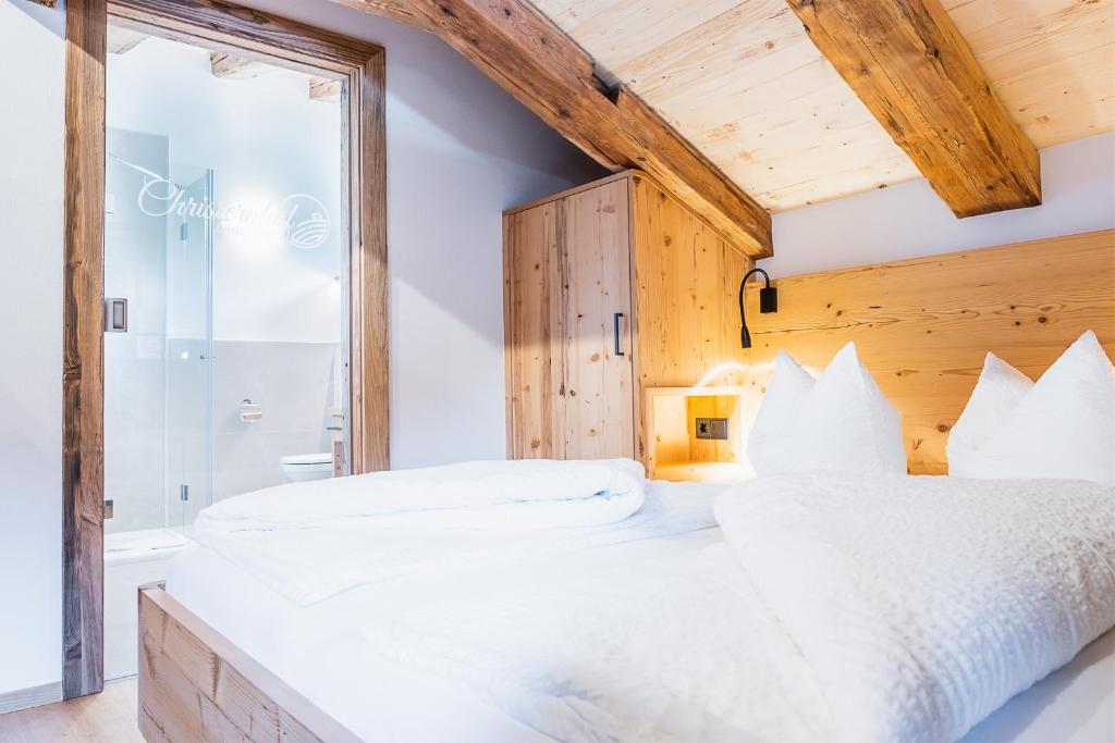 Postel nebo postele na pokoji v ubytování Christernhof