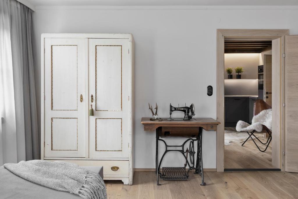 Posteľ alebo postele v izbe v ubytovaní Apartchalet Jakob