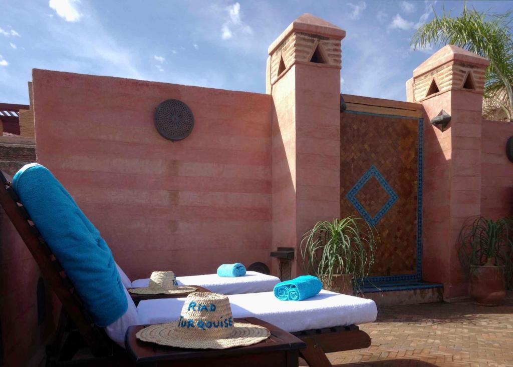 Posezení v ubytování Riad Turquoise