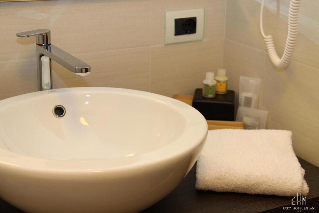 Koupelna v ubytování Expo Hotel Milan