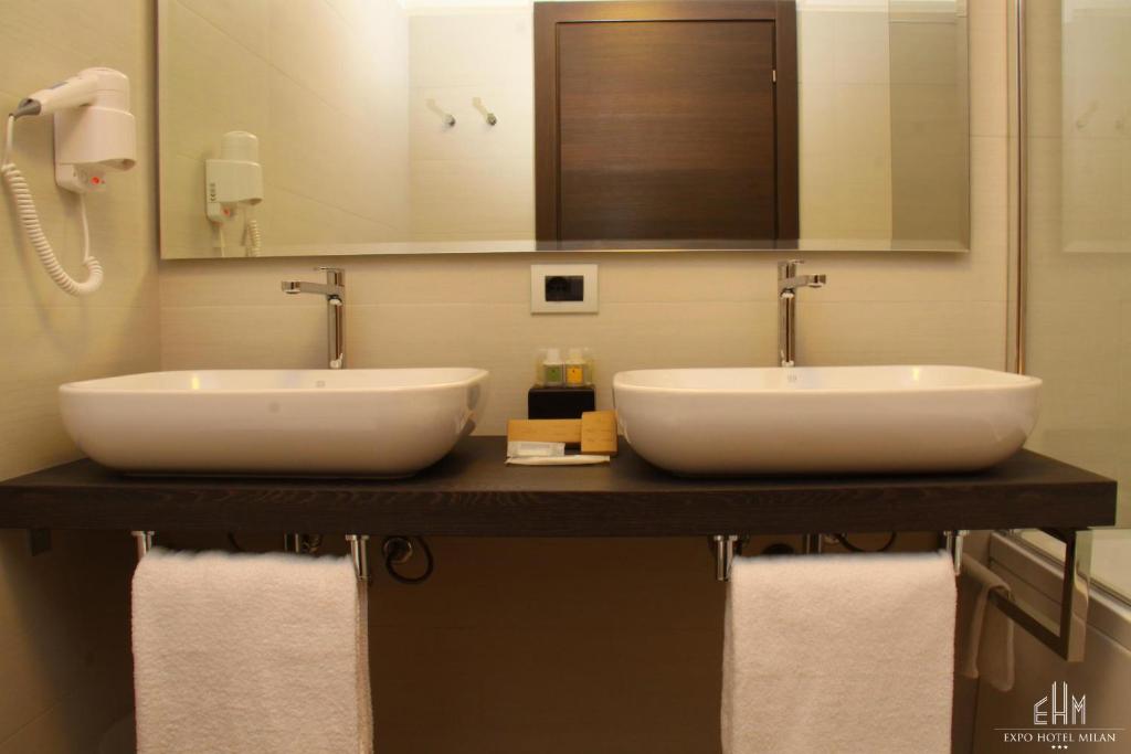 Koupelna v ubytování Expo Hotel Milan