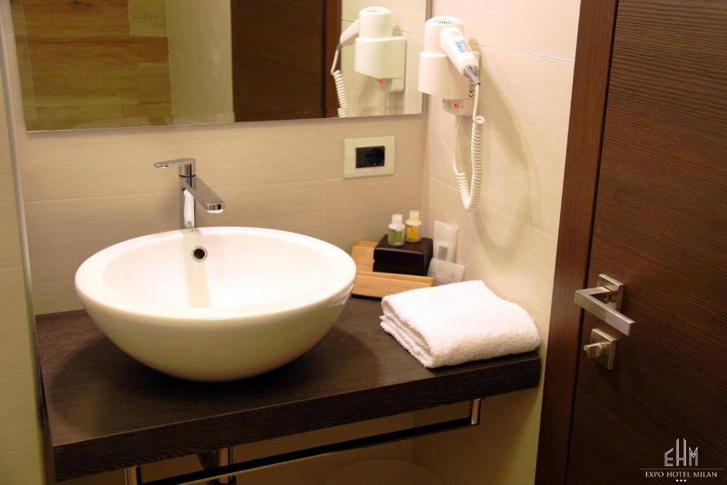 Koupelna v ubytování Expo Hotel Milan