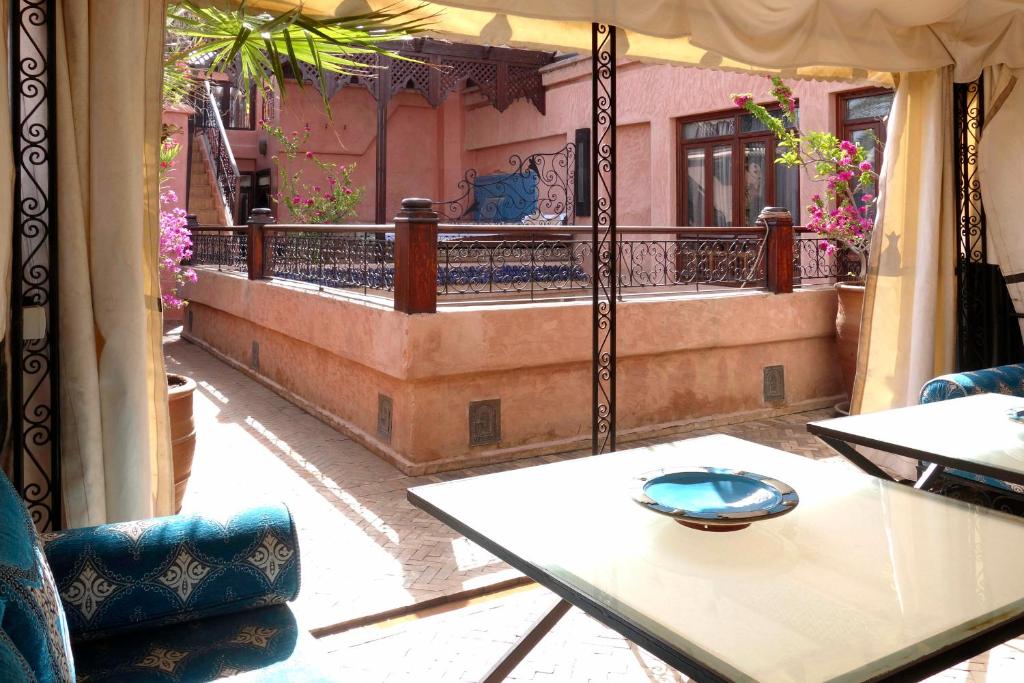 Posezení v ubytování Riad Turquoise