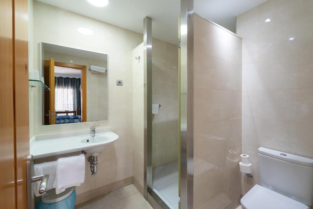 Kúpeľňa v ubytovaní Apartamentos Caracas