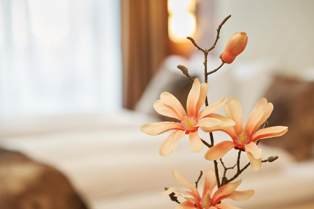 Postel nebo postele na pokoji v ubytování Hotel Meyerhof