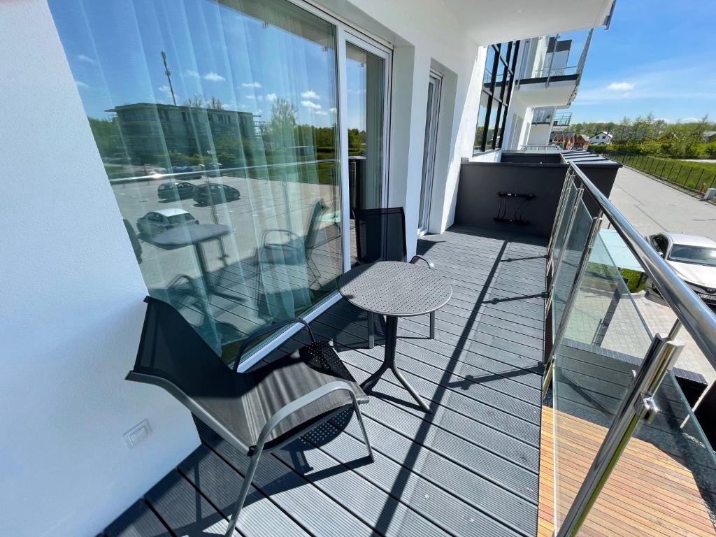 Balkon lub taras w obiekcie Gąski Apartament Nadmorski