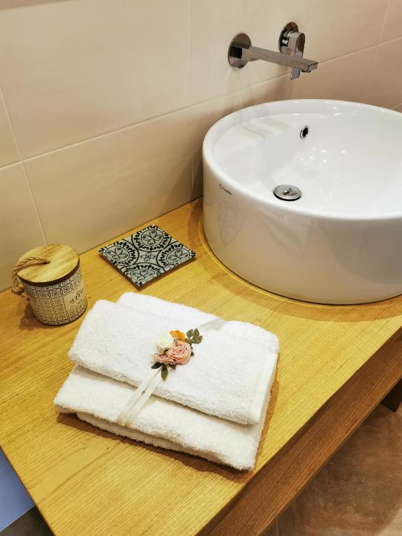 Kúpeľňa v ubytovaní Agriturismo Sotto la Rocca