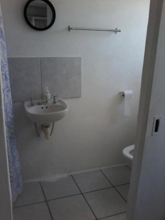赫曼努斯Self Catering Unit 6, Sandbaai的带水槽和马桶的浴室