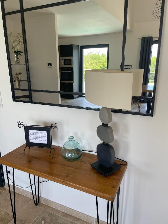 Cuisine ou kitchenette dans l'établissement Gîte du point de vue
