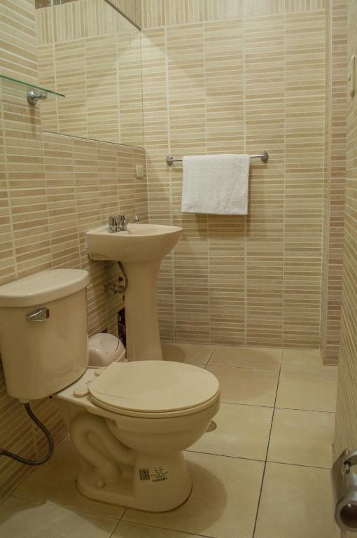 Koupelna v ubytování Takora Inn