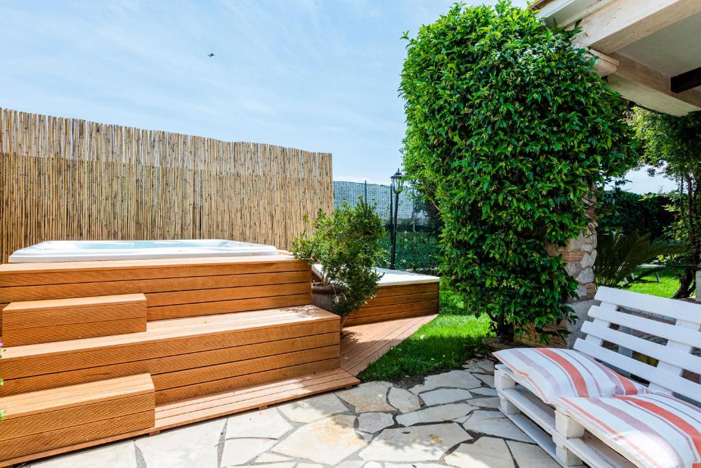 Zahrada ubytování Villa Simonetta