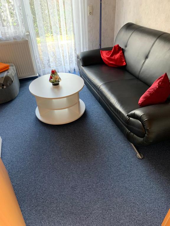 Posezení v ubytování Ferienwohnung Wede