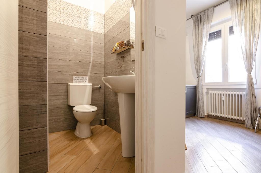 A bathroom at Casa Galliera
