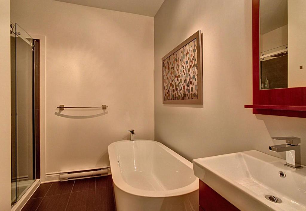 Koupelna v ubytování Le Champlain Condo-Hôtel
