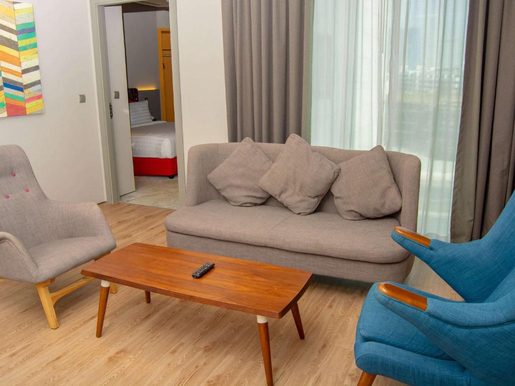 Posezení v ubytování Ibis Styles Dubai Jumeira