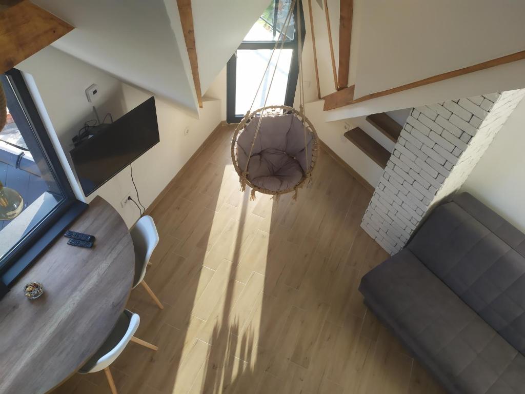 TV a/nebo společenská místnost v ubytování Diamond Sky