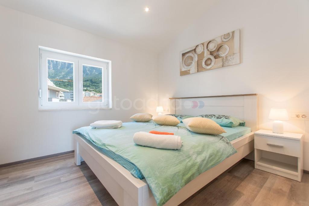 Posteľ alebo postele v izbe v ubytovaní Seaview Penthouse Milano