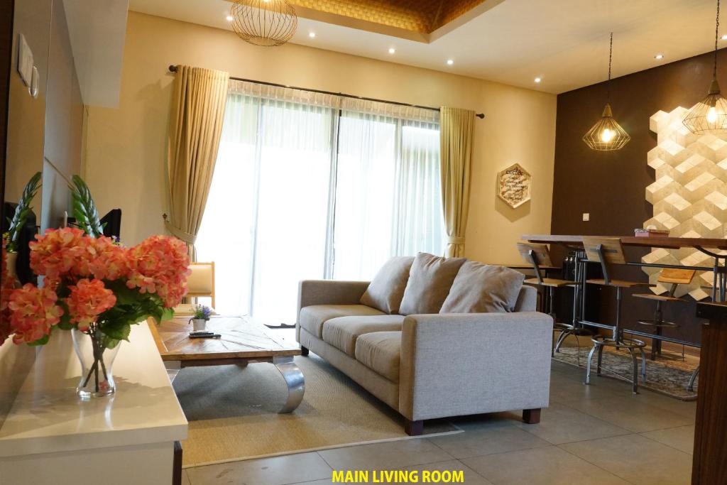 Posezení v ubytování Vimala Hills Resort Cozy Villa Puncak Gadog Bogor